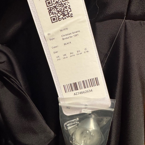 Azazie Black Satin Dress - Picture 10 of 10